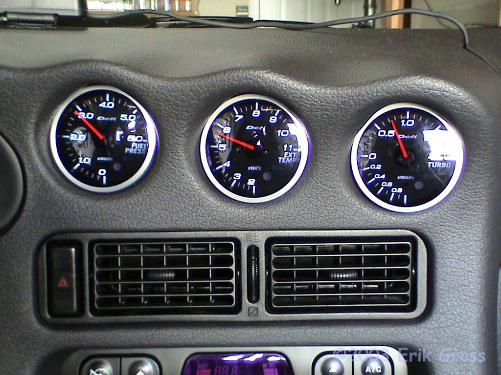 1995 3000GT Defi/Defi 60mm Dash and APillar Gauges Installation
